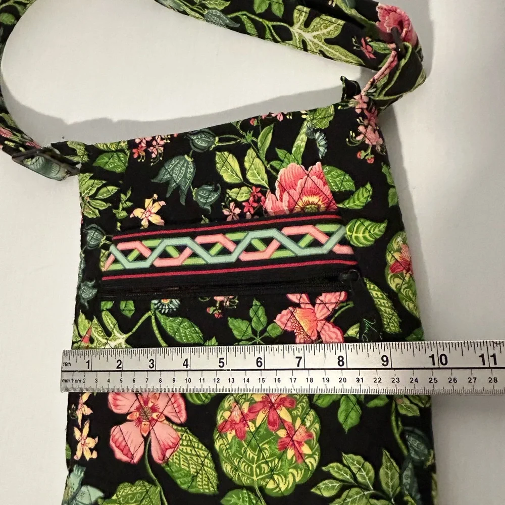 Vera Bradley Floral Cotton Crossbody Shoulder Purse Bag - Picture 7 of 12